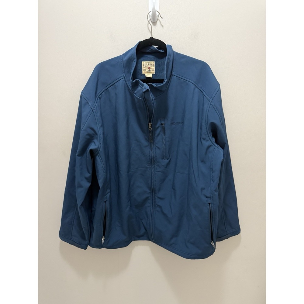 RedHead Men's Softshell Jacket – Blue Full‎ Zip – Size 2XL – Outdoor